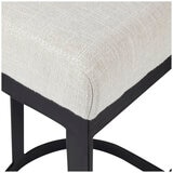 Café Lighting Brooke Black Kitchen Stool Natural