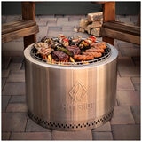 HotShot 22 in Wood Burning Fire Pit with Grill