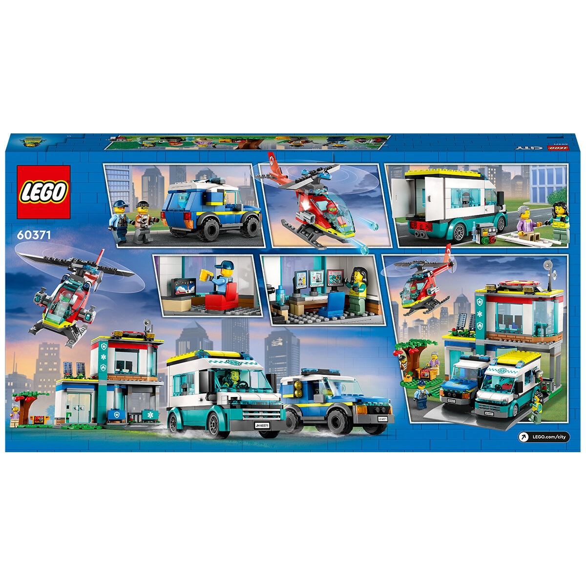 lego city emergency vehicles hq 60371