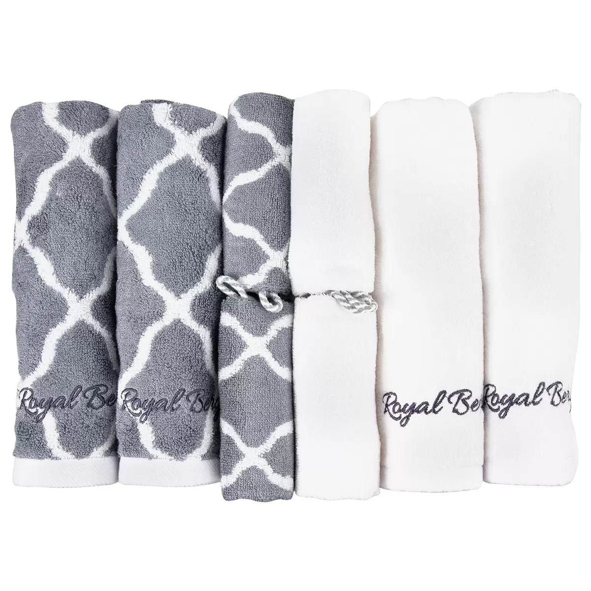 Royal Bergen Bamboo Hand & Face Towel Gift Set 8 piece 