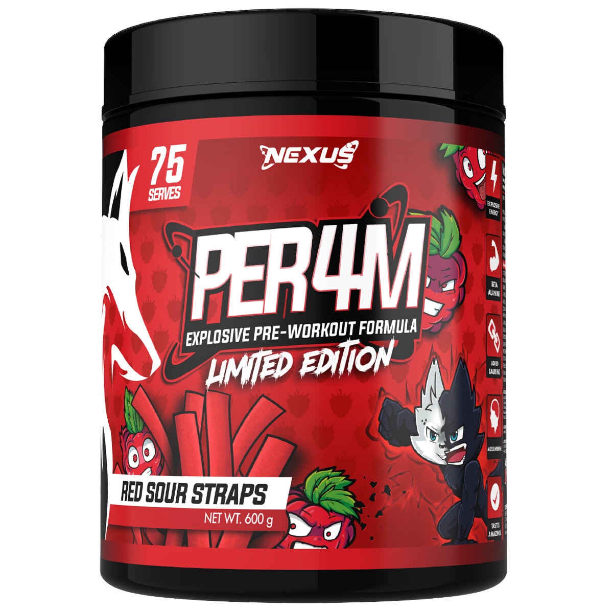 Nexus Per4m Pre-Workout 600g Nexus Per4m Pre-Workout 600g