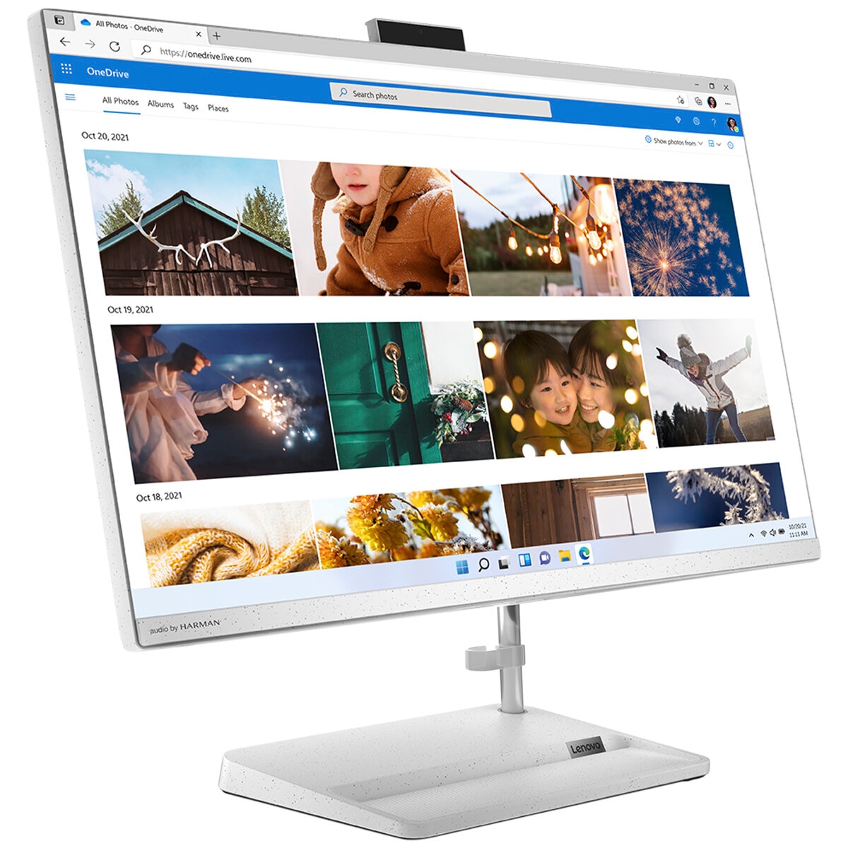 Lenovo 27 Inch IdeaCentre 3i FHD Touch Intel Core i7-1260P White All-in-One F0GJ000CAU