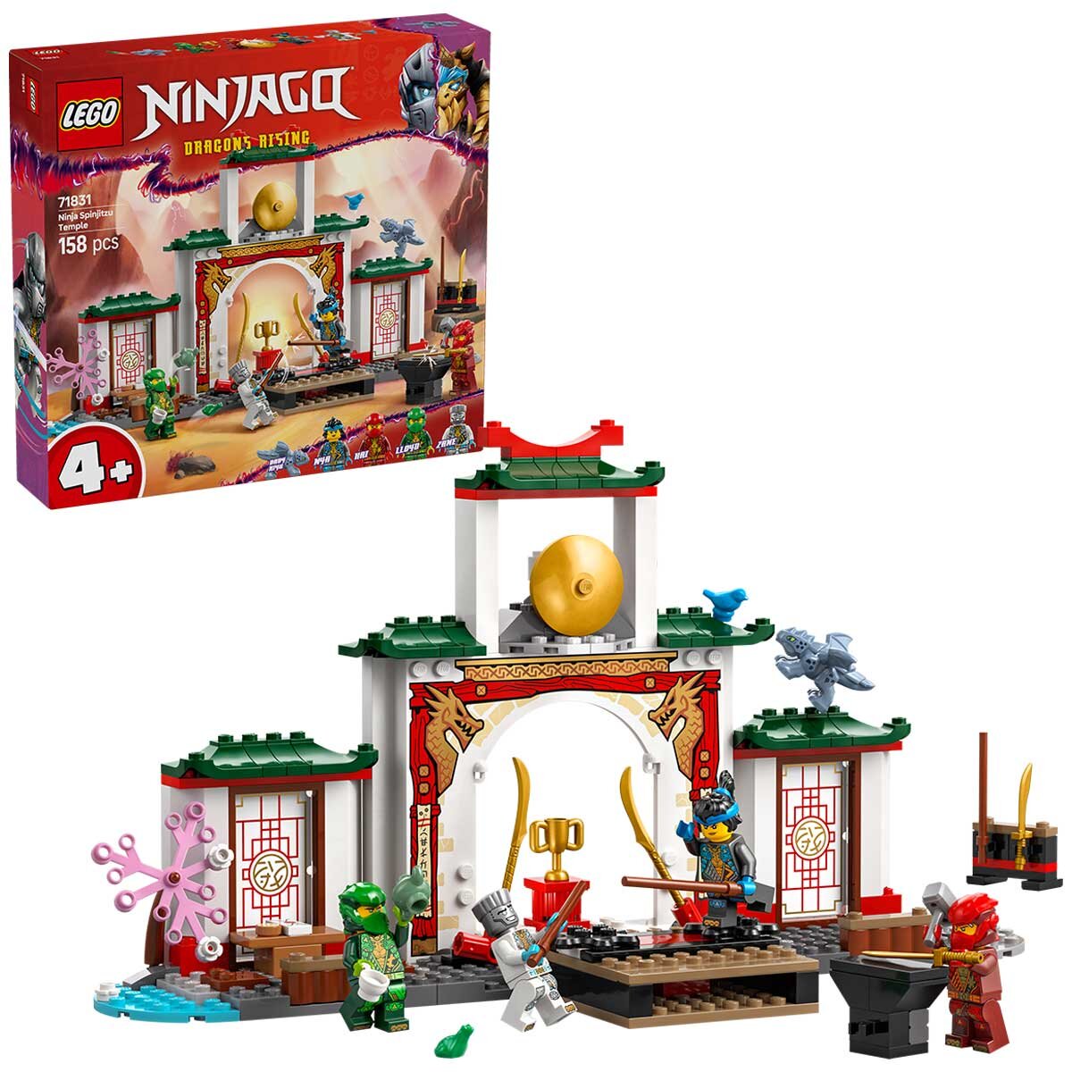 LEGO NINJAGO Ninja Spinjitzu Temple Action Toy Playset 71831