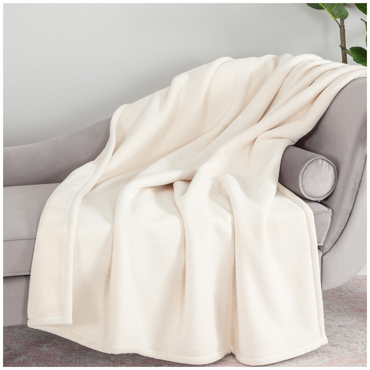 Berkshire Chenille Knit Throw 152cm x 178cm