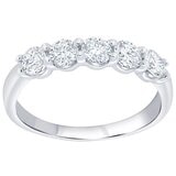 18KT White Gold 0.91ctw Diamond Ring