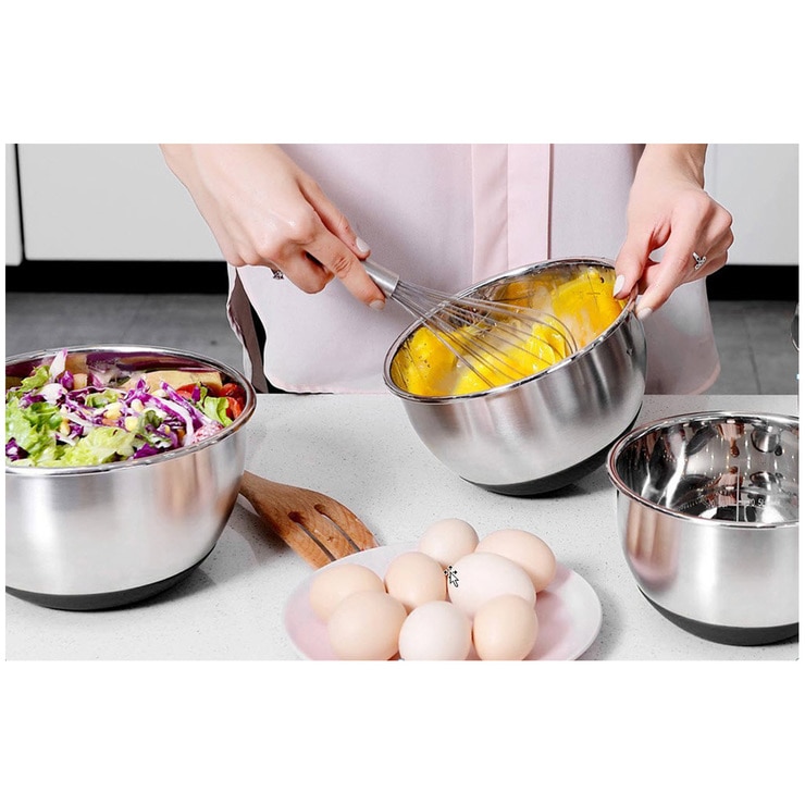 MIU Stainless Steel Mixing Bowls 3pc Costco Australia