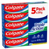 Colgate Triple Action Toothpaste 5 x 210g