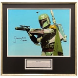 Icons of Sport Boba Fett Signed Star Wars 12 x 16 Photo The Most Feared Framed