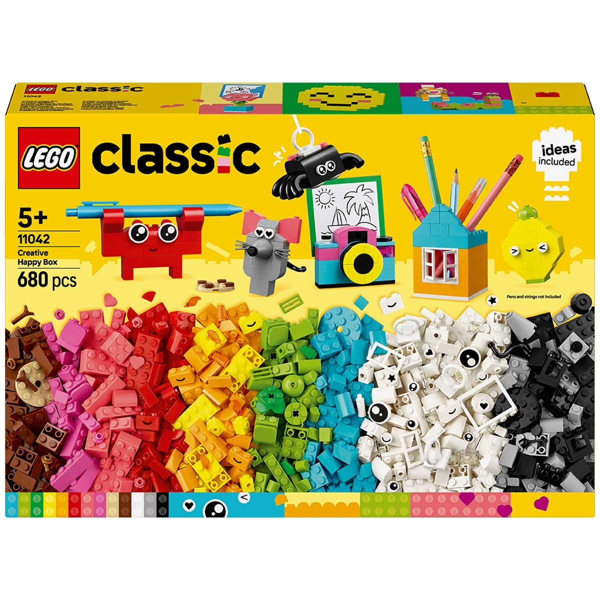 LEGO Classic Creative Happy Box Colourful Building Bricks Toy 11042