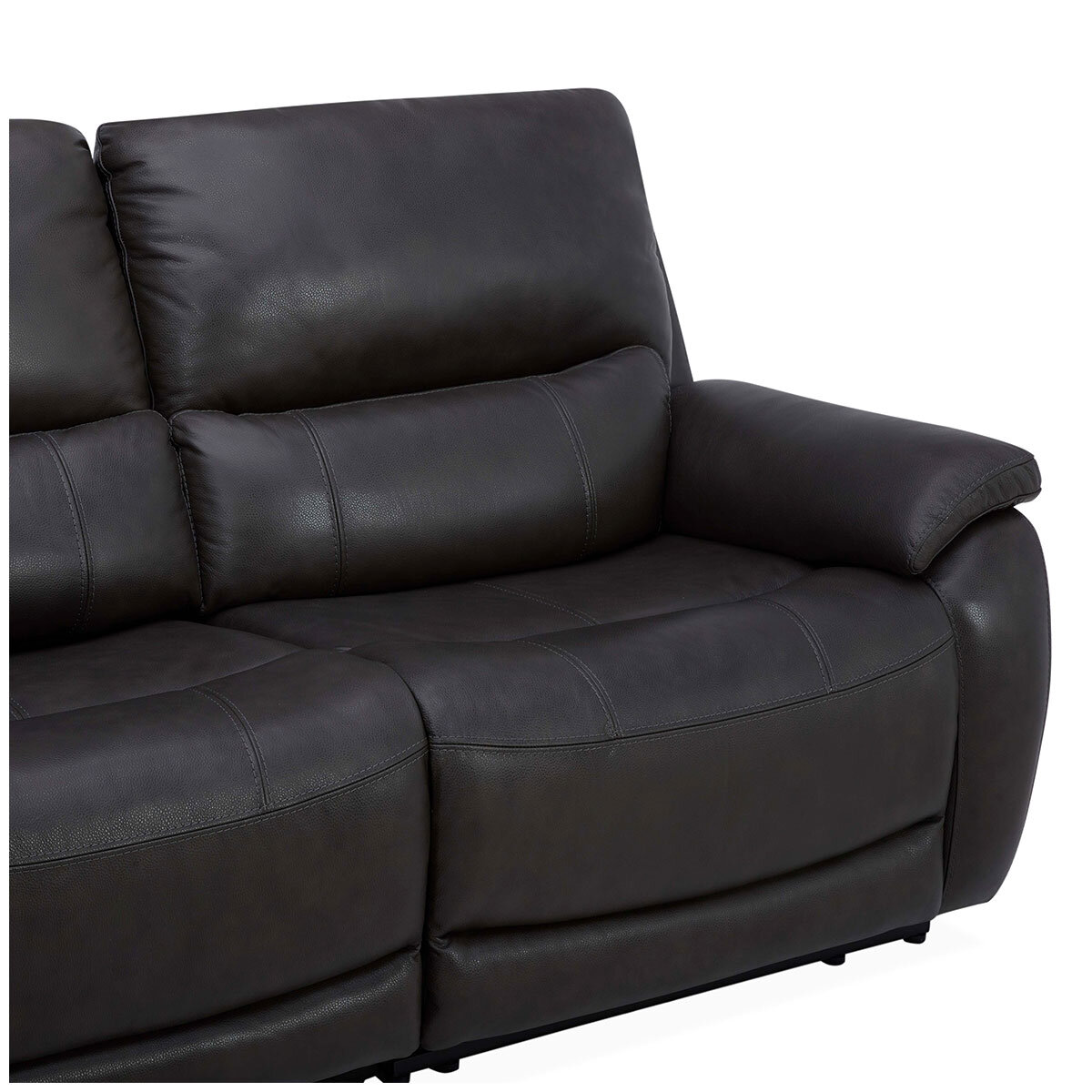 Gilman Creek Leather Power Reclining Sectional With Power Headrests