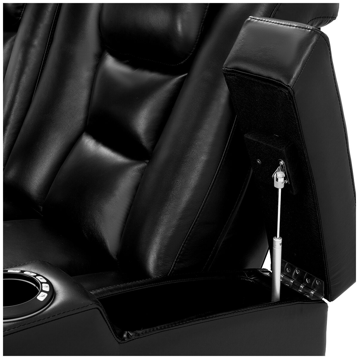 Valencia Theater Seating Venice 3 Seater Recliner, Black