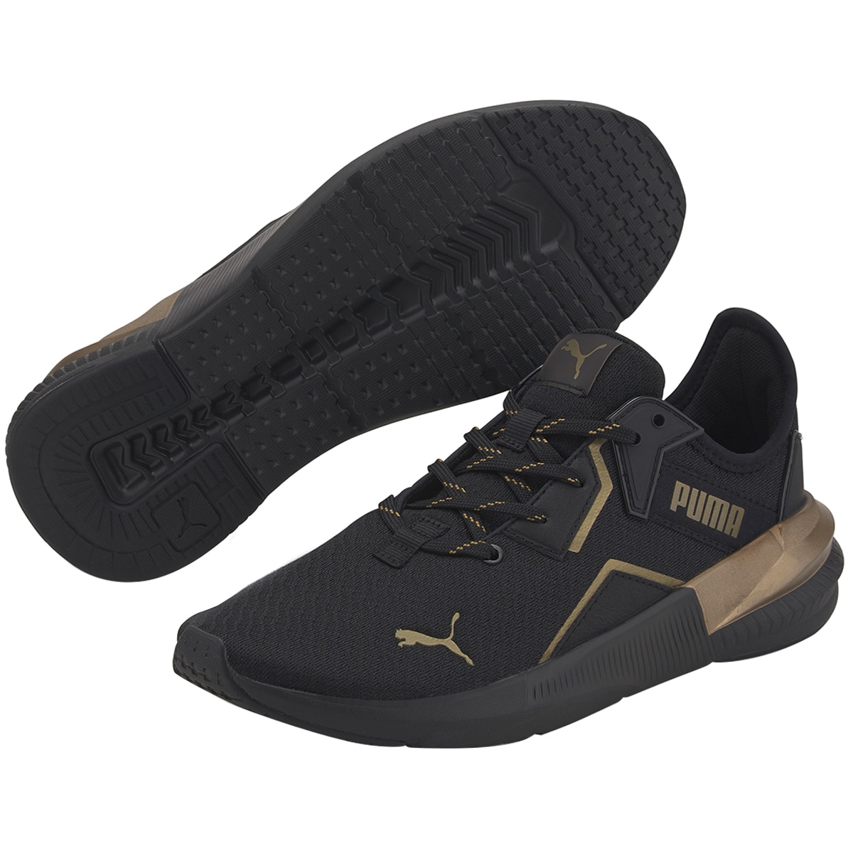 Top 55+ imagen puma shoes black and gold - br.thptnvk.edu.vn