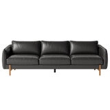 Valencia Berlin Black Leather Sofa