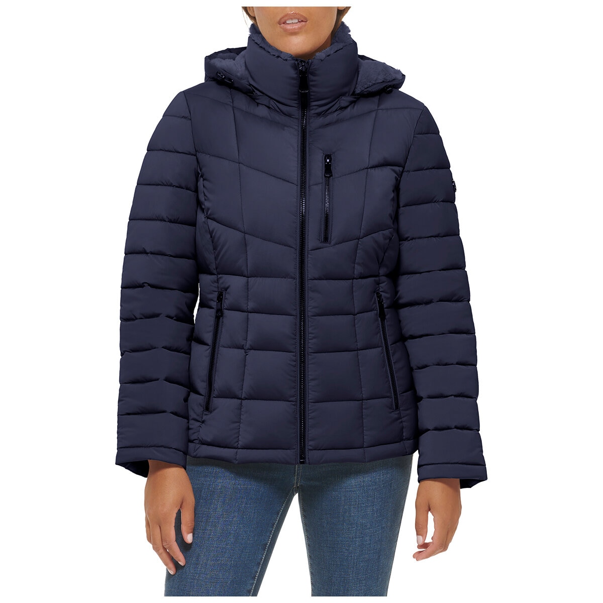 Calvin Klein Women's Puffer Jacket Classic Blue