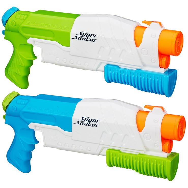 Nerf Super Soaker Scatter Blast Water Gun 2pk | Costco Australia