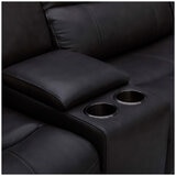 Gilman Creek Leather Power Reclining Sectional With Power Headrests