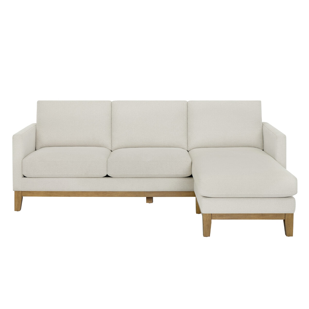 Henredon Fabric Sofa With Reversible Chaise