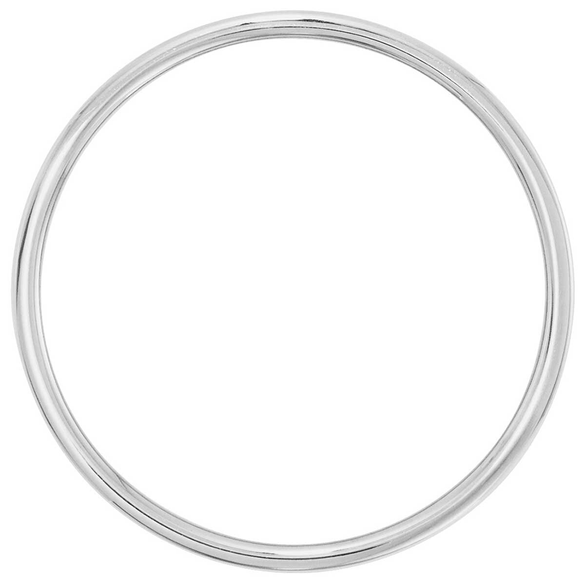 14KT White Gold 4mm Lightweight Flat Band