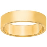 14KT Yellow Gold 5mm Lightweight Flat Band 4.3g