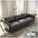 Valencia Berlin Black Leather Sofa