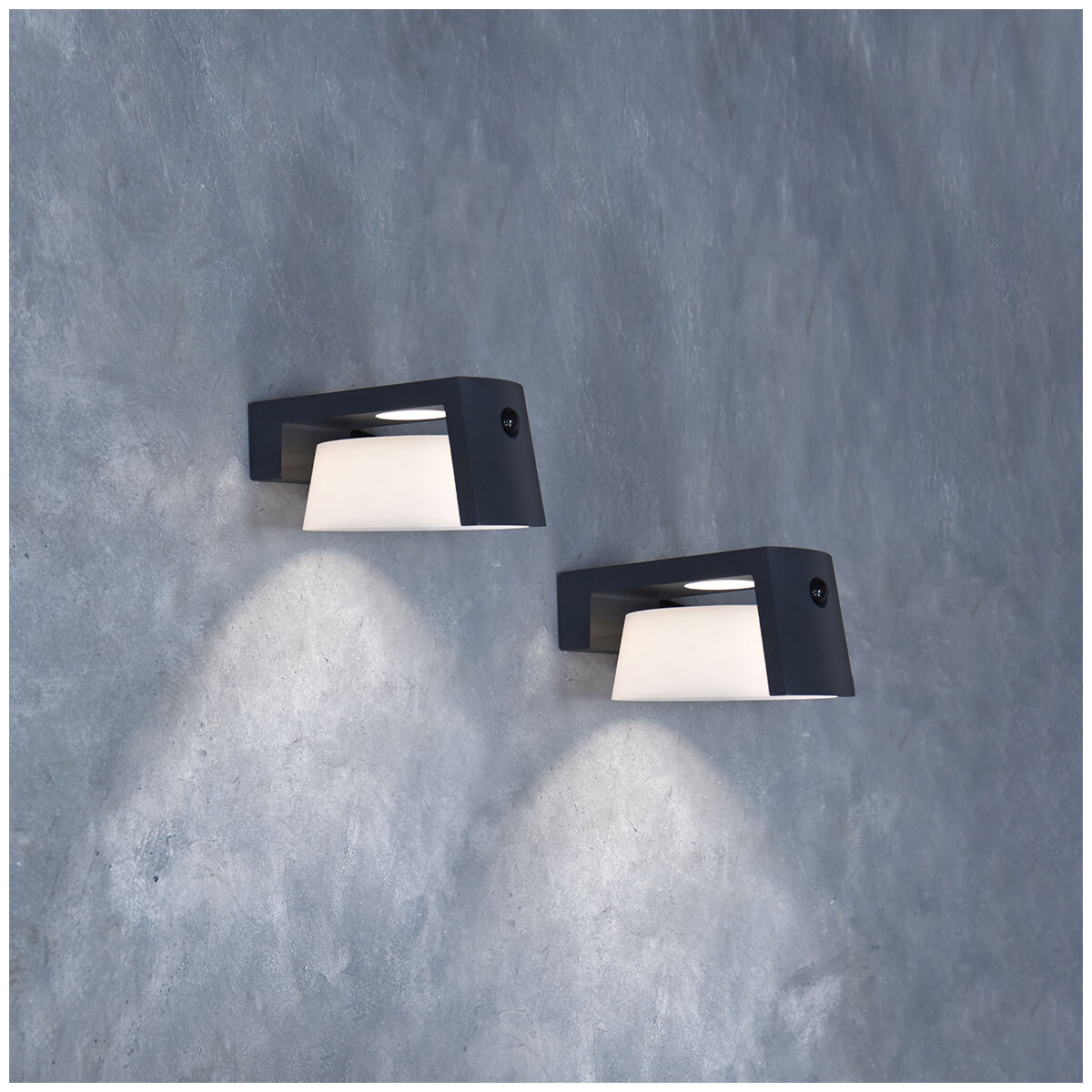 Lutec Solar Motion Wall Light 2 Pack