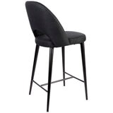 Cafe Lighting and Living Austin Kitchen Stool, Black/