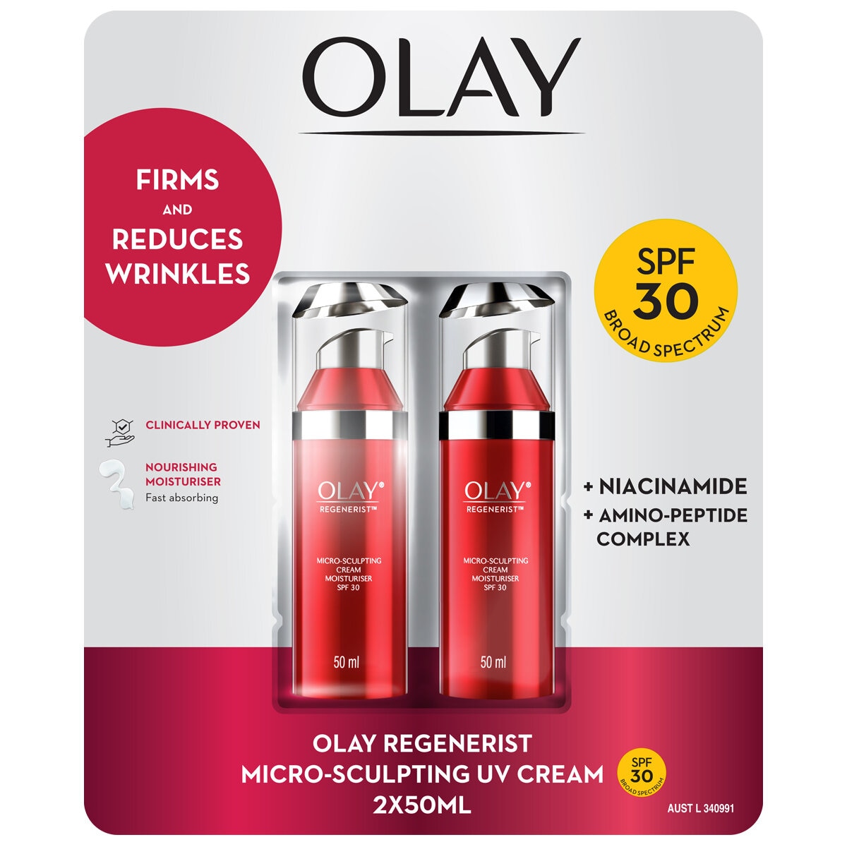 Olay Microsculpting UV Cream 2 x 50g