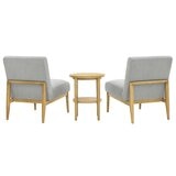 Thomasville Fabric Chair And Accent 3 Piece Table Set