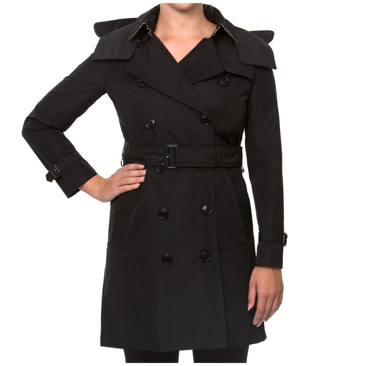 Burberry Women's Kensington Trench Coat Black | Costco Australia