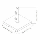 SunVilla Pembrooke 27kg Granite Umbrella Base SunVilla Pembrooke 27kg Granite Umbrella Base