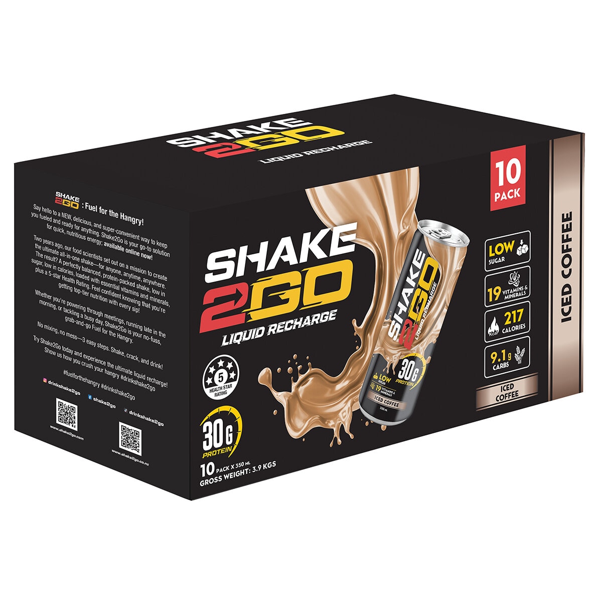 Shake 2 Go Protein Shake Coffee 10 x 350ml Shake 2 Go Protein Shake Coffee 10 x 350ml