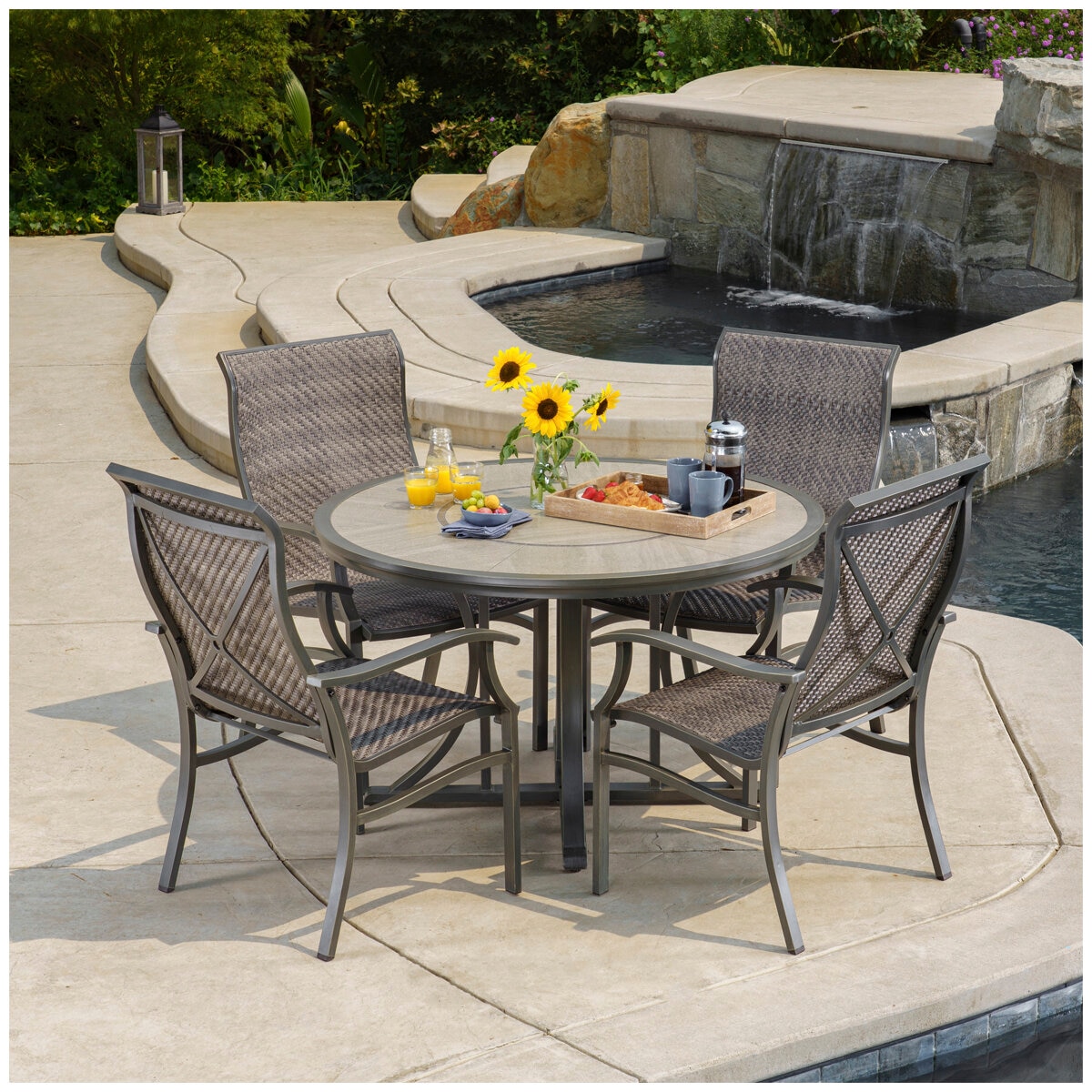 costco patio table with umbrella hole