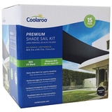 Coolaroo Rectangle Shade Sail Kit - Graphiote