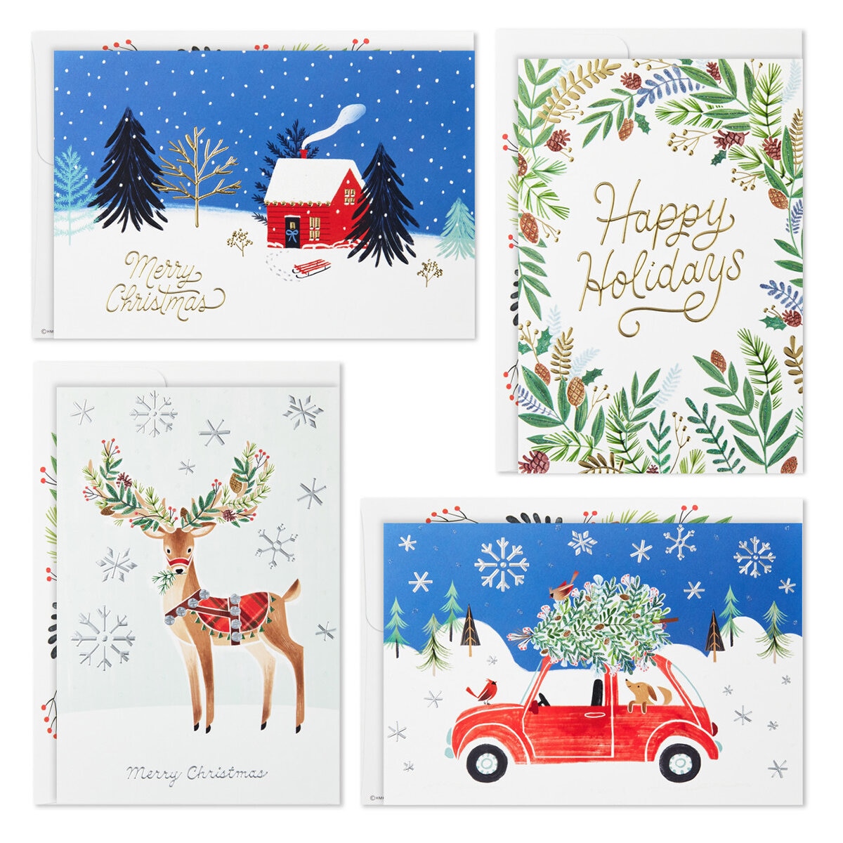 Hallmark Traditional Holiday Card Assortment 40 Pack