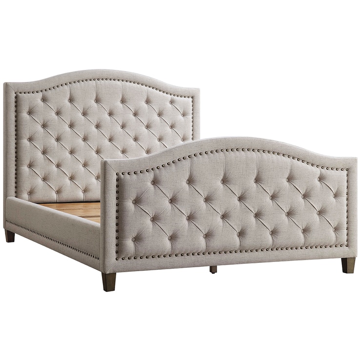 Thomasville Upholstered Queen Bed Beige | Costco Australia