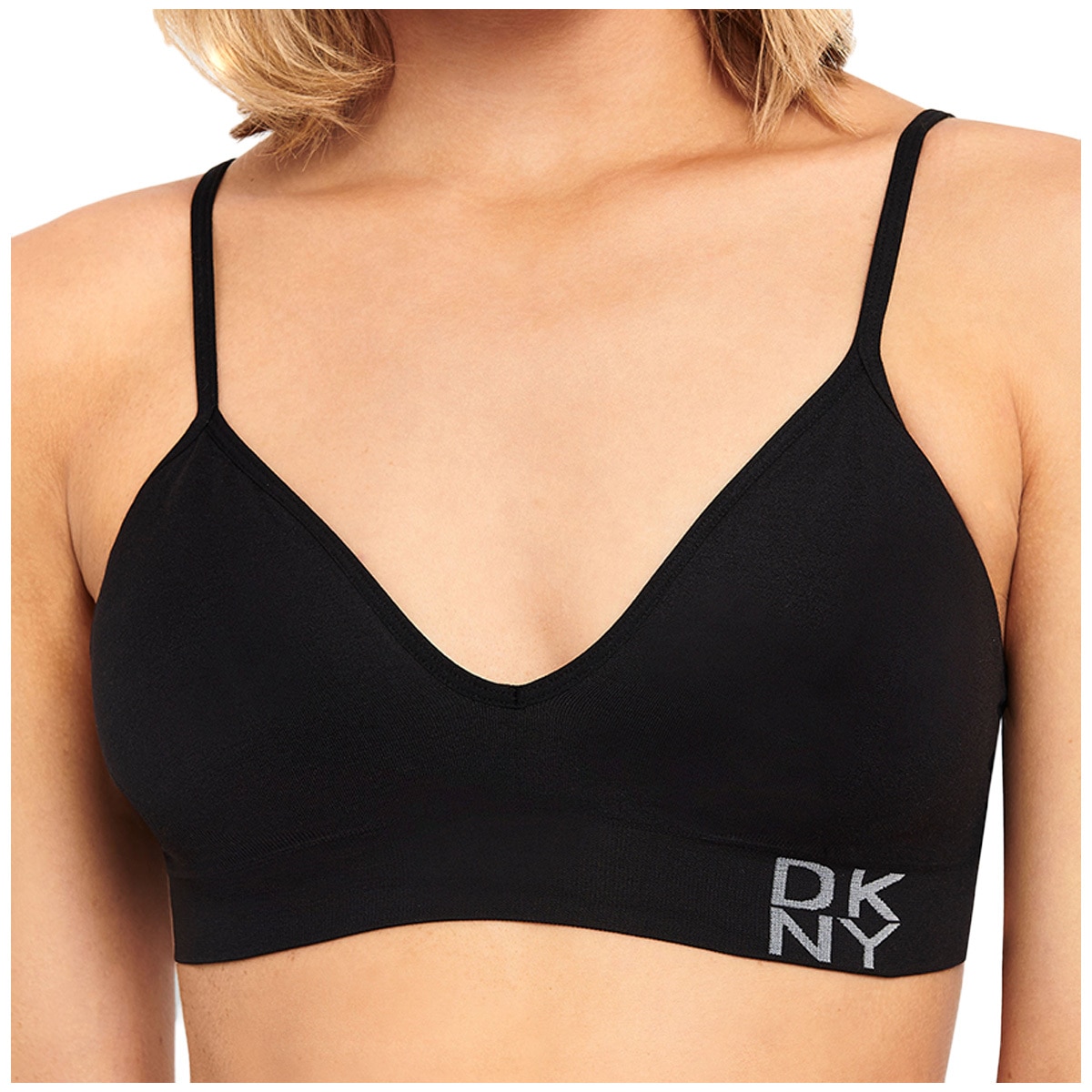 415721 DKNY SPORT sports bra in black/white - - Depop