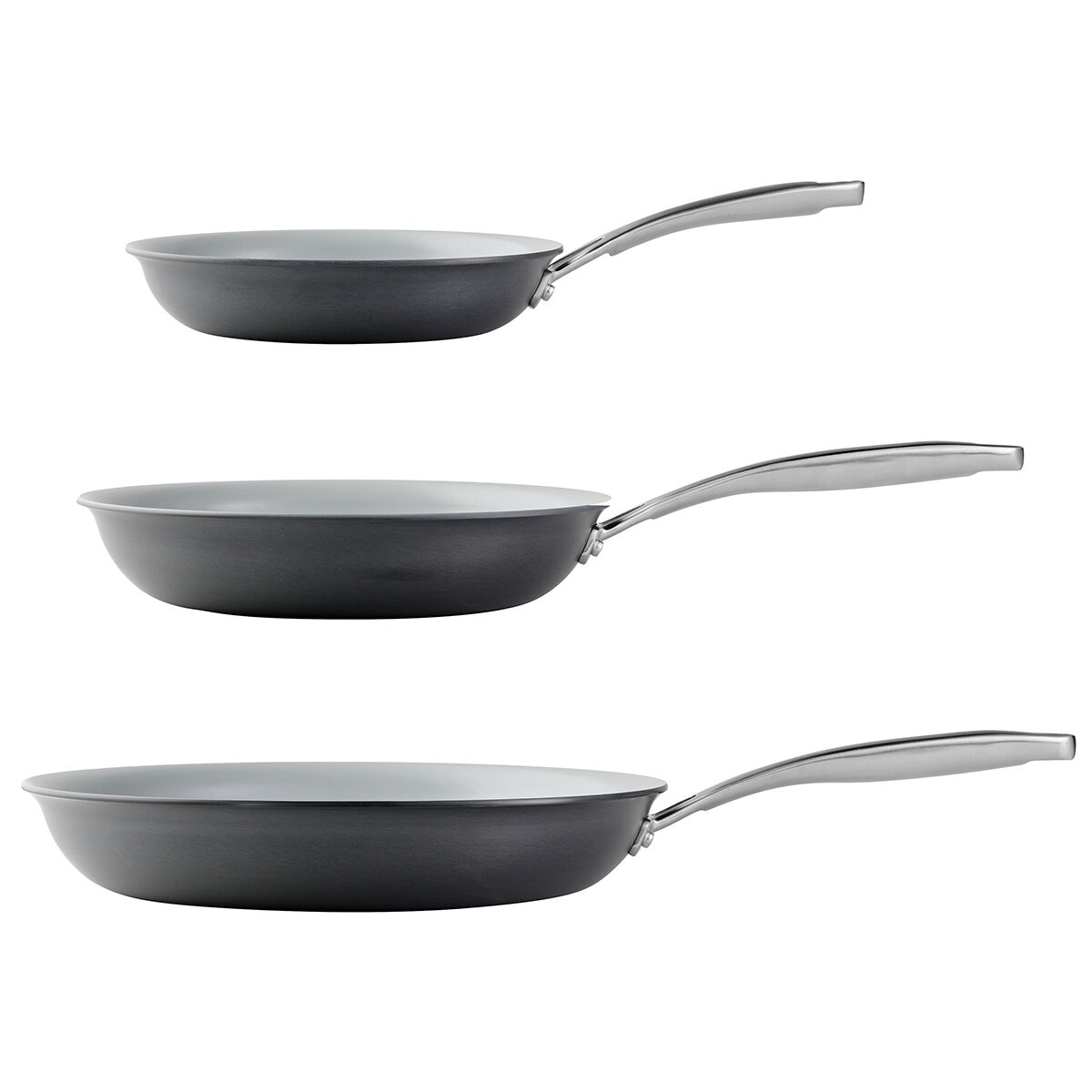 Tramontina Hard Anodised Frypan 3 Piece Set