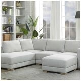 Synergy Home Furnishings Fabric Sectional With Ottoman Synergy Home Furnishings Fabric Sectional With Ottoman