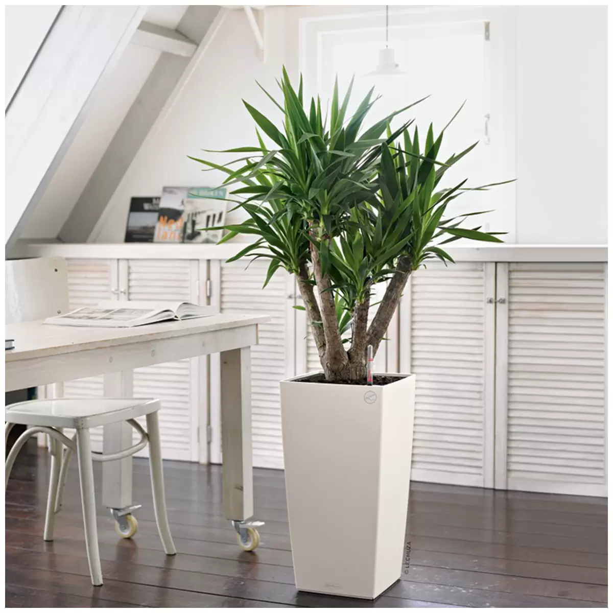 Lechuza Cubico Colour 30 Planter White