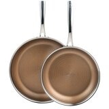 Bergner Giro Stainless Steel Frypan Set 2 Piece