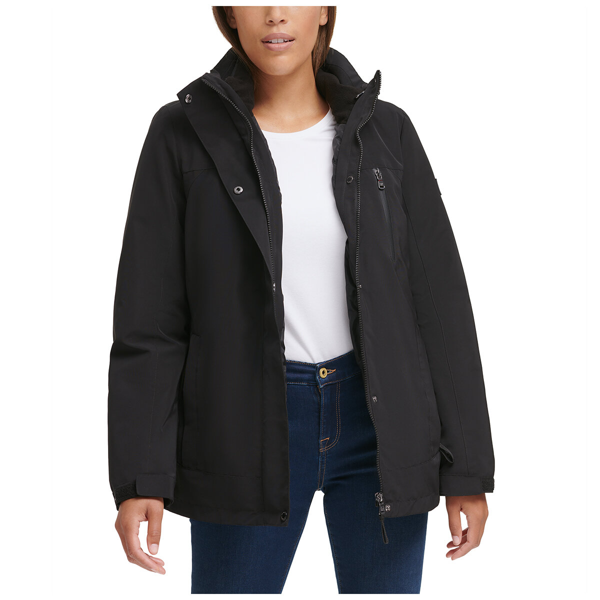 Calvin Klein Women s 3 in 1 Jacket Black Costco Australia