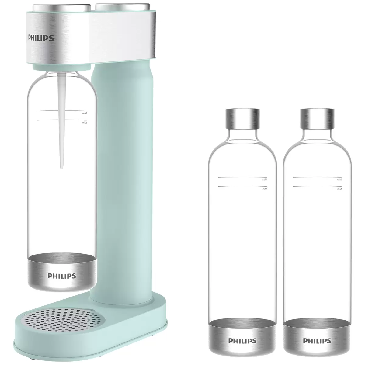 Philips GoZero Soda Maker + 2 Carbonating Bottles