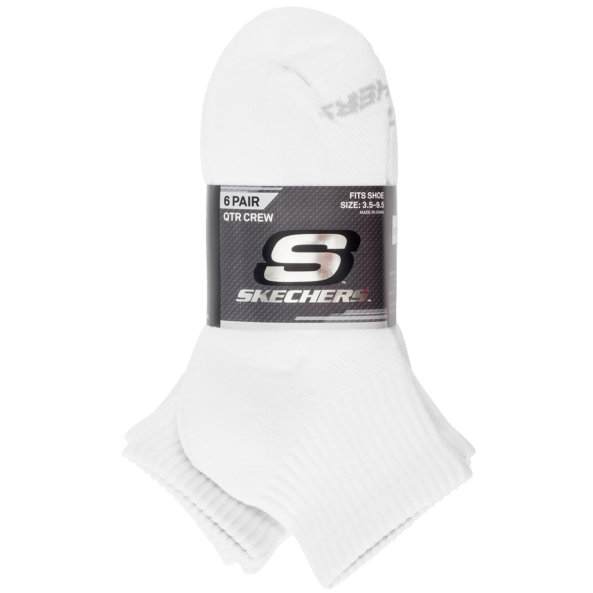 skechers white socks
