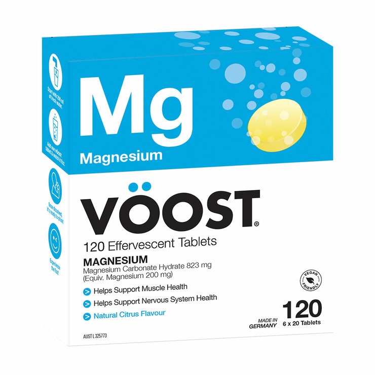 Voost Magnesium Natural Citrus Effervescent Vitamins Supplement Tablets 120 Pack Voost Magnesium Natural Citrus Effervescent Vitamins Supplement Tablets 120 Pack