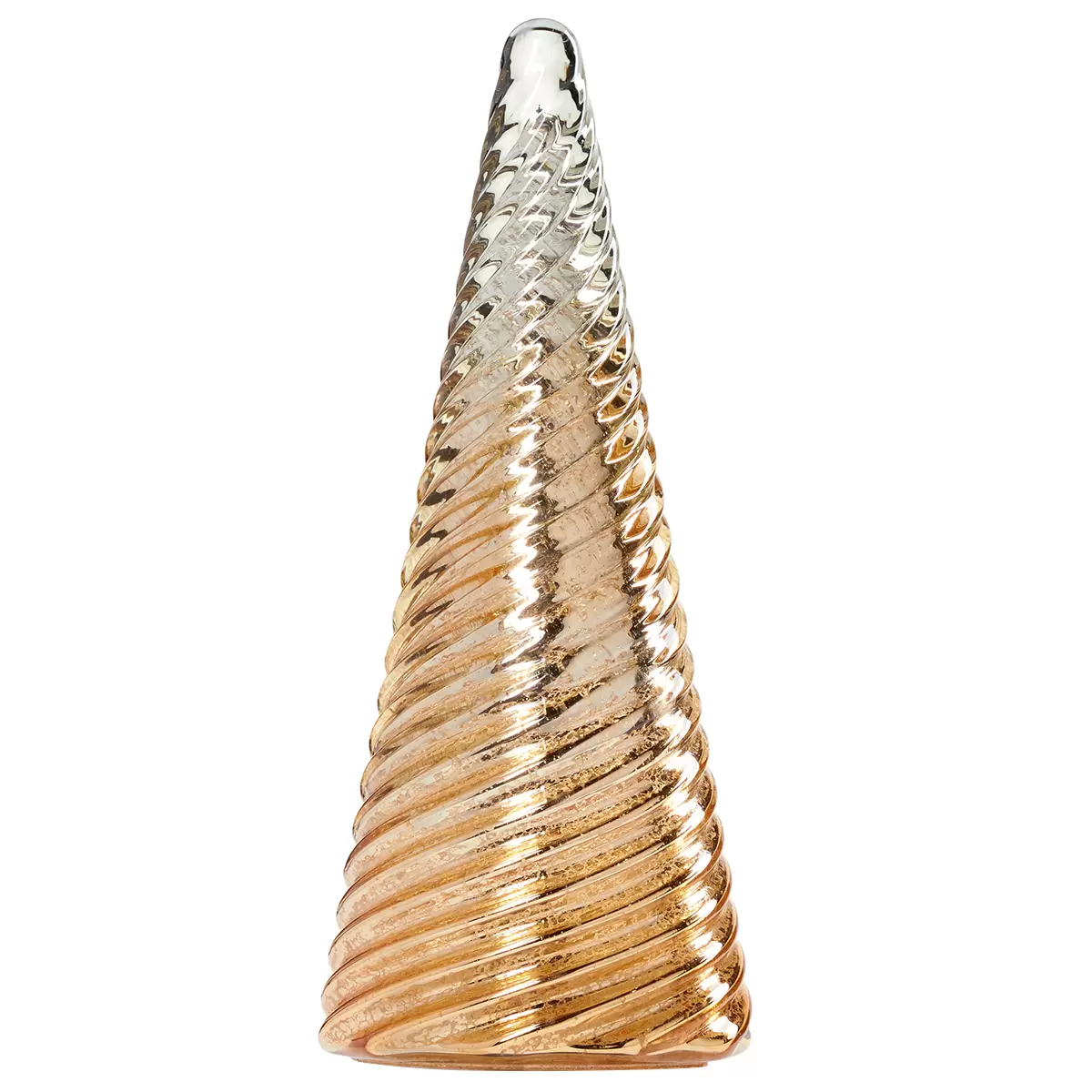 LED Holiday Glass Trees 5 Pack Gold