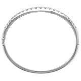 18KT White Gold 2.55ctw Diamond Bangle