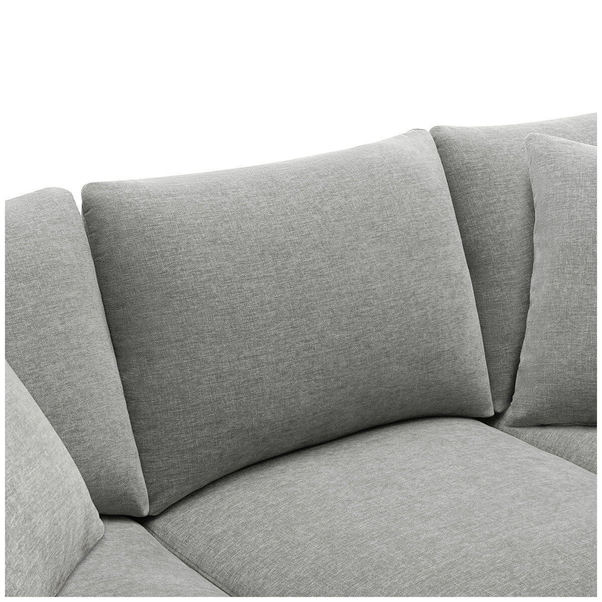 Crown Fabric Sofa Light Grey