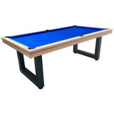 Odyssey 7ft Pool Table Natural Wood Royal Blue Felt