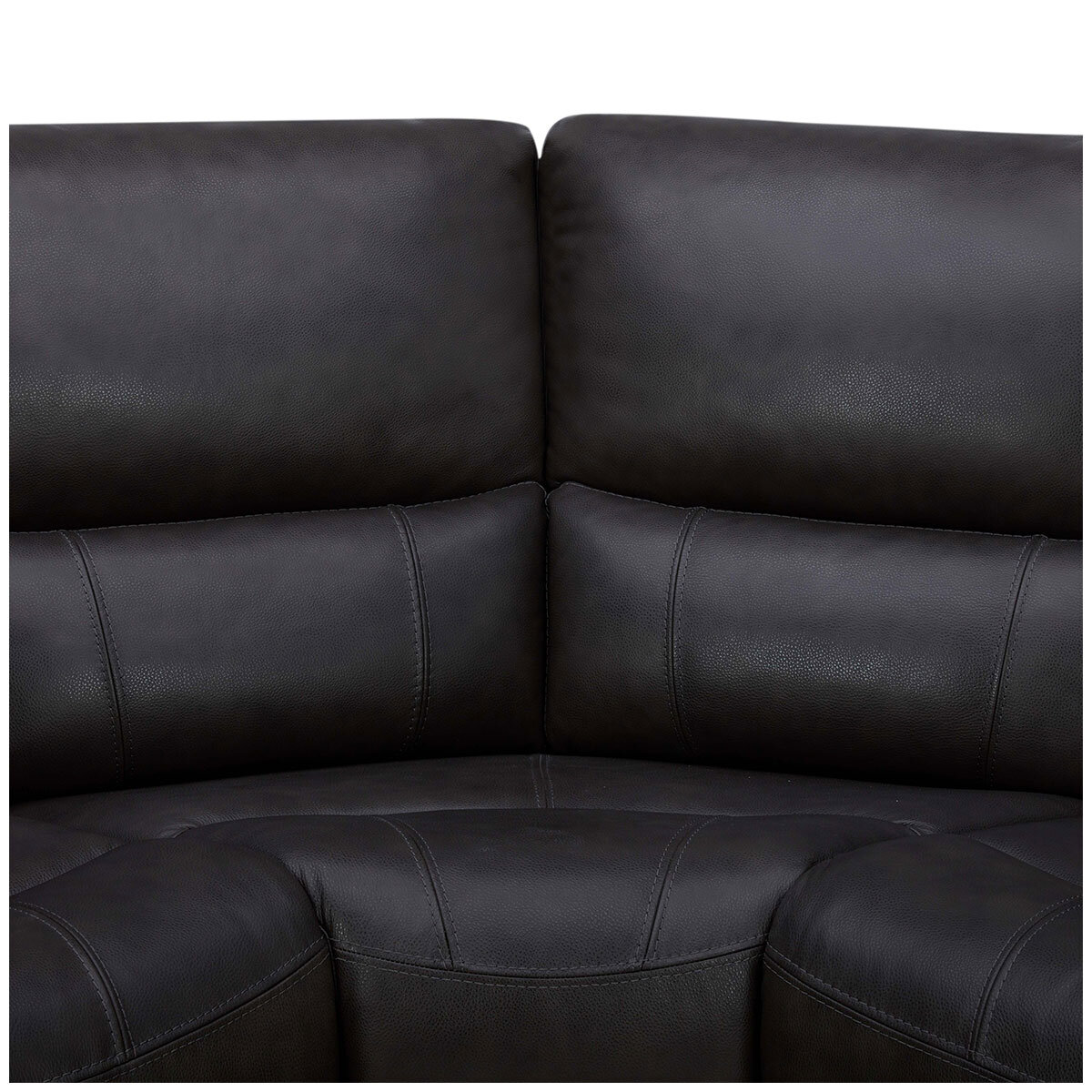 Gilman Creek Leather Power Reclining Sectional With Power Headrests