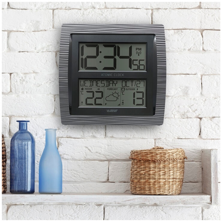 La Crosse Digital Clock with Weather Station C75723-AU